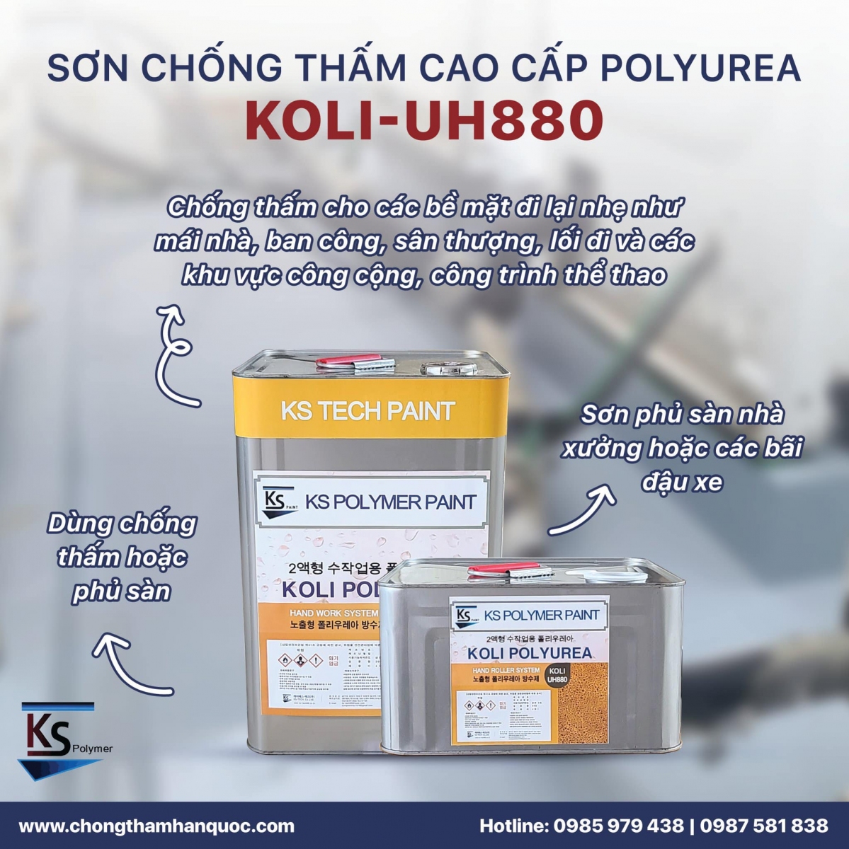 Sơn chống thấm cao cấp POLYUREA Kili - UH880